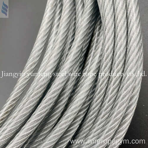 Steel wire rope for textile machine 6x19+8x7+1x19-4-5.5mm